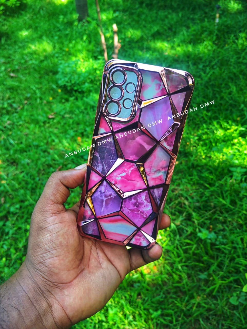 Diamond Glow Clear Case with Keychain