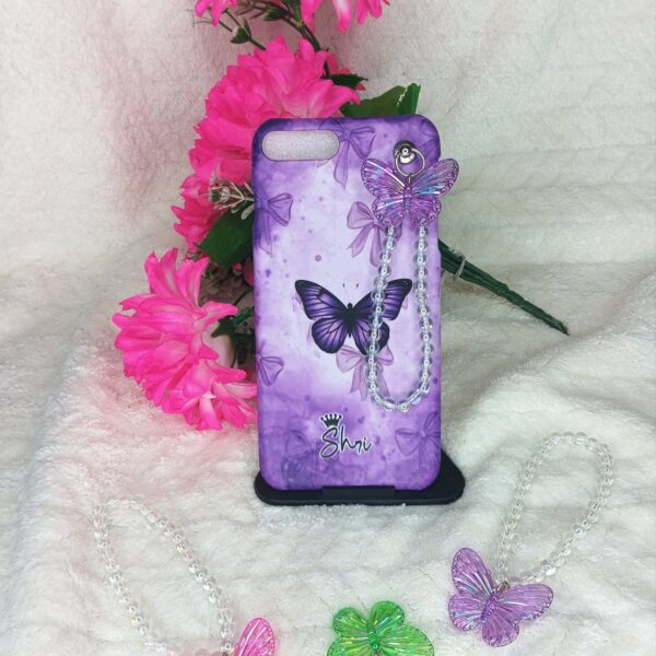 PURPLE BUTTERFLY CHARM CASES